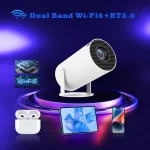 Mini Projector WiFi Bluetooth 1080P Supported Portable Home Theater (New)