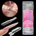 2026 120Pcs Rocket Shape Sandwich Dual Nail Forms 14 (New)