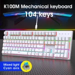 Wired Gaming Keyboard Cool Light Backlit Waterproof Gaming Keyboard (New)