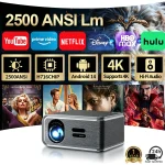 4K Smart Projector 2500ANSI Full HD 1920*1080P HDR10+ Google (New)