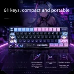 Keyboards gaming 61key wired mixed light mechanical keyboard 06 (New)