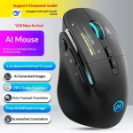 Rechargeable Wireless Mouse Bluetooth 24G Dual Mode Silent RGB (New)