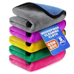 1/5pcs Microfiber Car Cleaning Rags Car Wash Drying Cloth (New)