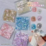 Nail Art 1 Box Nail Supplies Rainbow Abalone Shell (New)