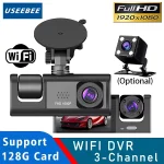 1080P 3 Channel Lens WiFi Dash Cam Car DVR (New)