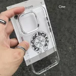 IPhone 18 Case Matte Pastel Clear Cover Phone Case  iPhone 18 17Pro MaxPlusAnti-Drop Trend Shell Ornate Cross Emblem  (New)
