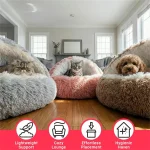 Pet Bed for Cats Cozy Cat Bed ShellShaped SemiEnclosed (New)