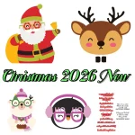 Card Spectacular Santa Christmas Metal Cutting Dies Clear Stamps (New)