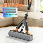Mini Washable Sponge Mop  Handsfree Super Absorbent Wallmounted (New)
