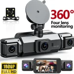 360° Car DVR Dash Cam 4 Lens Front Rear (New)