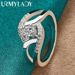 Angel Ring Heart Zircon URMYLADY 925 Sterling Silver Angel (New)