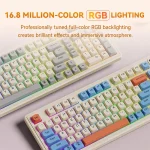 L98 Wired Keyboard 98 Keys Mechanical Feel Rgb Gaming (New)