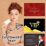 Customizable PET Plastic Card Personalized Logo Text Waterproof Office (New)