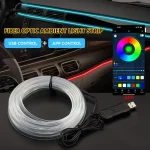 2/3/4/5M RGB Car Interior Atmosphere Light Ambient LED Light (New)
