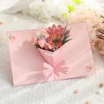 3D Tulip Bouquet Foil Greeting CardPerfect for Mother's DayCan (New)