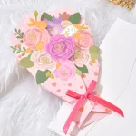 3D Bouquet FoilStamped Greeting CardHeartwarming Mother's Day Thank You (New)