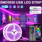 USB 130M LED Light Strip RGB 5050 Bluetooth Wifi (New)