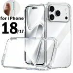 Transparent Case  iPhone 18 Pro Max/18Pro/18 Duo Shockproof Protective Phone Cover HD Clear Hard PC Bumper  iPhone 17  (New)