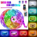 RGB LED Strip Lights 5050 Bluetooth APP IR Remote (New)