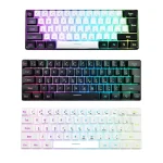 Q6PA USB 61Key Mechanical Keyboard for Small Desk Typing (New)