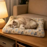 Soft Pet Mat Warm Flannel Cat Sleeping Cushion Thickened (New)