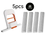 5Pcs Cleaning Mop Set 1 Flat Mop + 4 (New)
