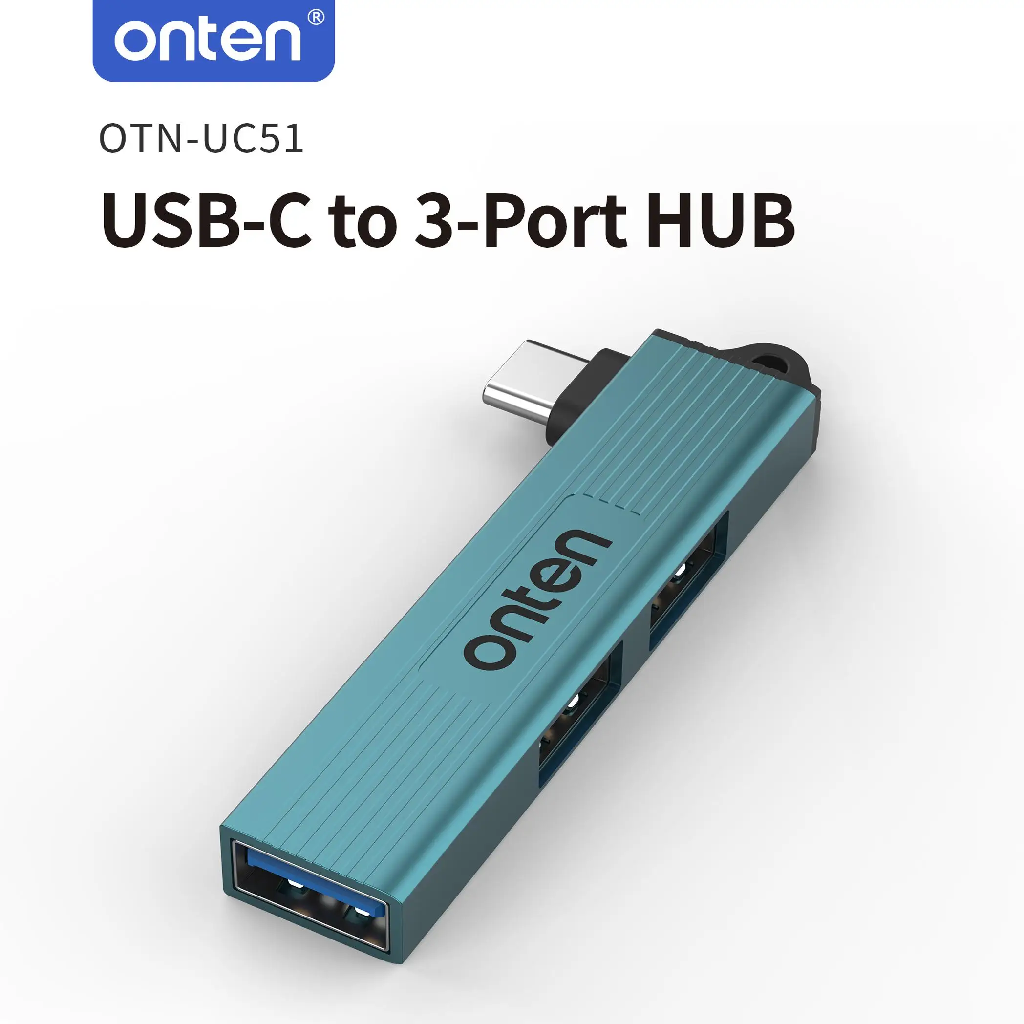 Sb3f0692f79e844aa841acaf7e8da827aD.webp ONTEN 3 in 1 USB HUB USB 30/TypeC 3 (New) - Image 1