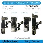 Unlocked NO ICloud Motherboard For iPhone 13 Pro Max 13 Mini 13 Pro Logic Board Support Update With/Without Face ID Mainboard