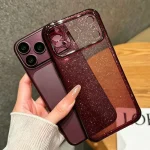 Bling Glitter PC TPU Hybrid Case  Apple iPhone 18 17Pro Max Hard Clear Transparent Lens Protection Soft Bumper Cover  (New)