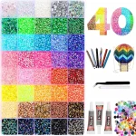 Nail Art/cup Kit 2026 New Colorful DIY Resin Rhinestone (New)