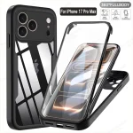 360 Full Cover Case  iPhone Capa  iPhone17 18 Pro Max Screen Protection Phone Cover  (New)