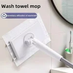 70/90cm White HandsFree Cleaning mop For Floor/Window 360°Rotation Mini (New)