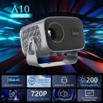 Smart A10 Projector  Android13 Native Auto Focus Keystone (New)