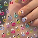 1/5/10Pcs Interesting Nail Art Stickers Cute Jelly 2D Scrapbooking (New)