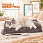 Cats Pad Safe Thermostatic Pet Heating Pad Adjustable Temp (New)