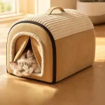 Cartoon Warm Dog Cat House Soft Pet Bed Tent (New)