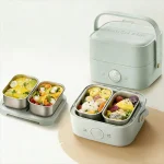 Bear electric lunch box insulated lunch box doublelayered fourliner (New)