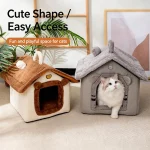 Cute House Style Pet Bed for Small Dogs Cats (New)