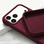Phone Case - Original Liquid Silicone Soft Phone Case  iPhone 18 17Pro Max Candy Color Shockproof Cover Funda  (New)