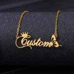 Personalized Customization of Name Pendant Necklace with Different Fonts (New)