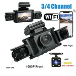 4Channel WiFi Dash Cam Wide Angle Night Vision GSensor (New)