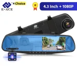 EACE Dashcam Car Dvr 43 Inch Mirror FHD 1080P (New)