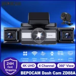 Dash Camera 4K Cam BEPOCAM 4CH Dash Cam 4K (New)