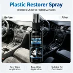 Car Plastic Restorer Professional Car Plastic Restorer Spray Refreshes (New)