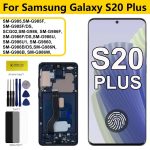 Super Amoled For Samsung Galaxy S20 Plus G985 G986 LCD Display Touch Screen Digitizer with Frame For Samsumg S20+ Replacement