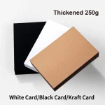50/75/100Pcs Kraft Paper 250gsm Message Word Card paper DIY (New)