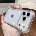 Shockproof Bumper Protector HD Clear Acrylic Phone Case  iPhone 18 17 Pro Max Back Cover Transparent Funda  (New)