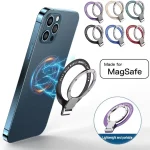 For MagSafe Luxury Metal Ring Holder Foldable Adhesive Phone (New)
