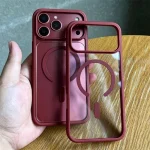 Magsafe Wireless Charge Phone Case  iPhone 18 Pro Max 17 Plus 18 Pro Max Transparent Acrylic Back Cover  (New)