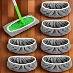 Mop Reusable Pads 4 Reusable Mop Pads with High (New)